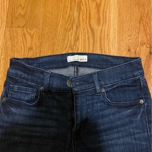 Loft dark wash blue jeans modern skinny 24 00